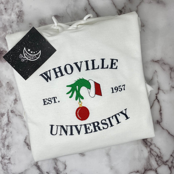 Whoville University embroidered hoodie