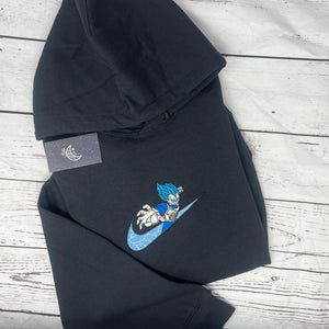 Anime Vegeta embroidered hoodie