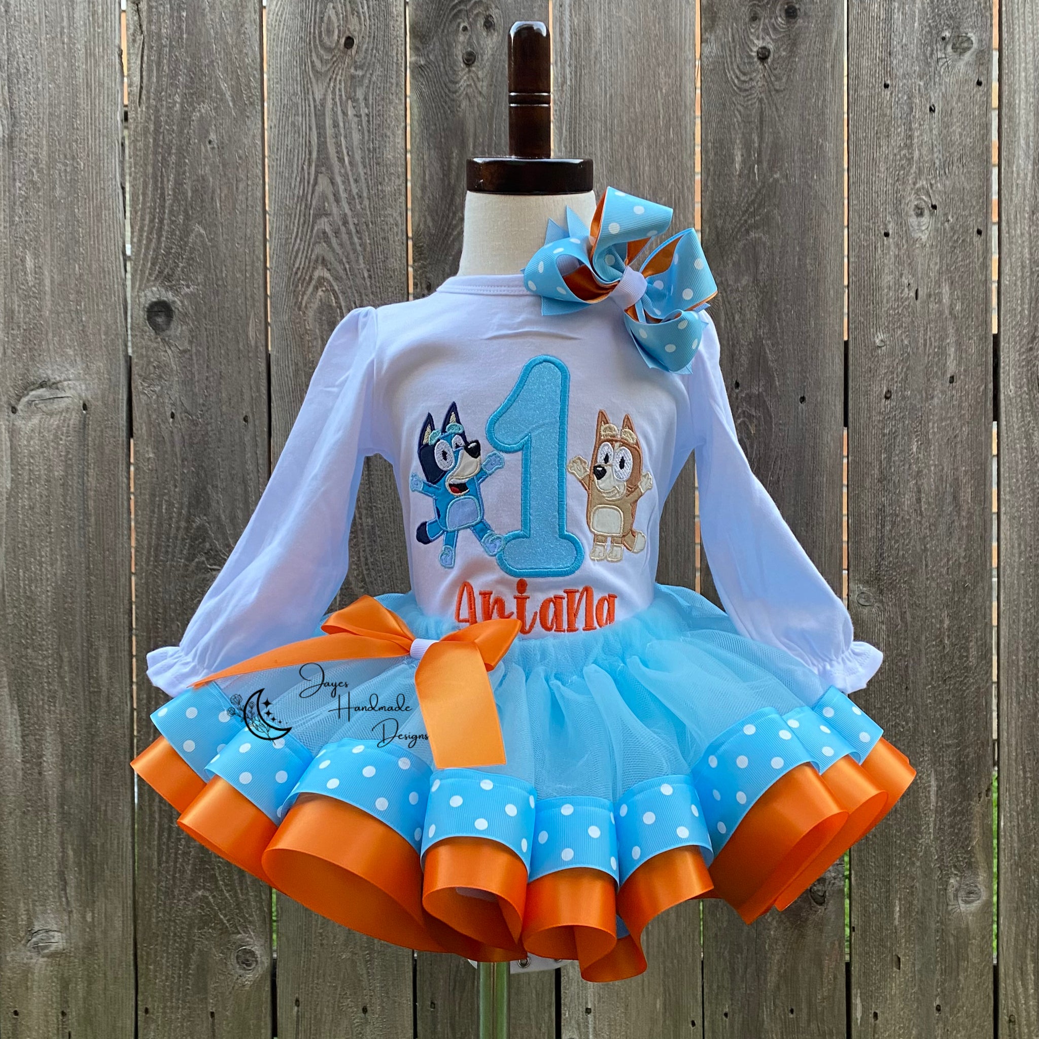 Bluey and Bingo Birthday Outfit – JayesHandMadeDesigns