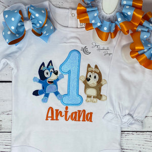 Bluey and Bingo Birthday Shirt – JayesHandMadeDesigns